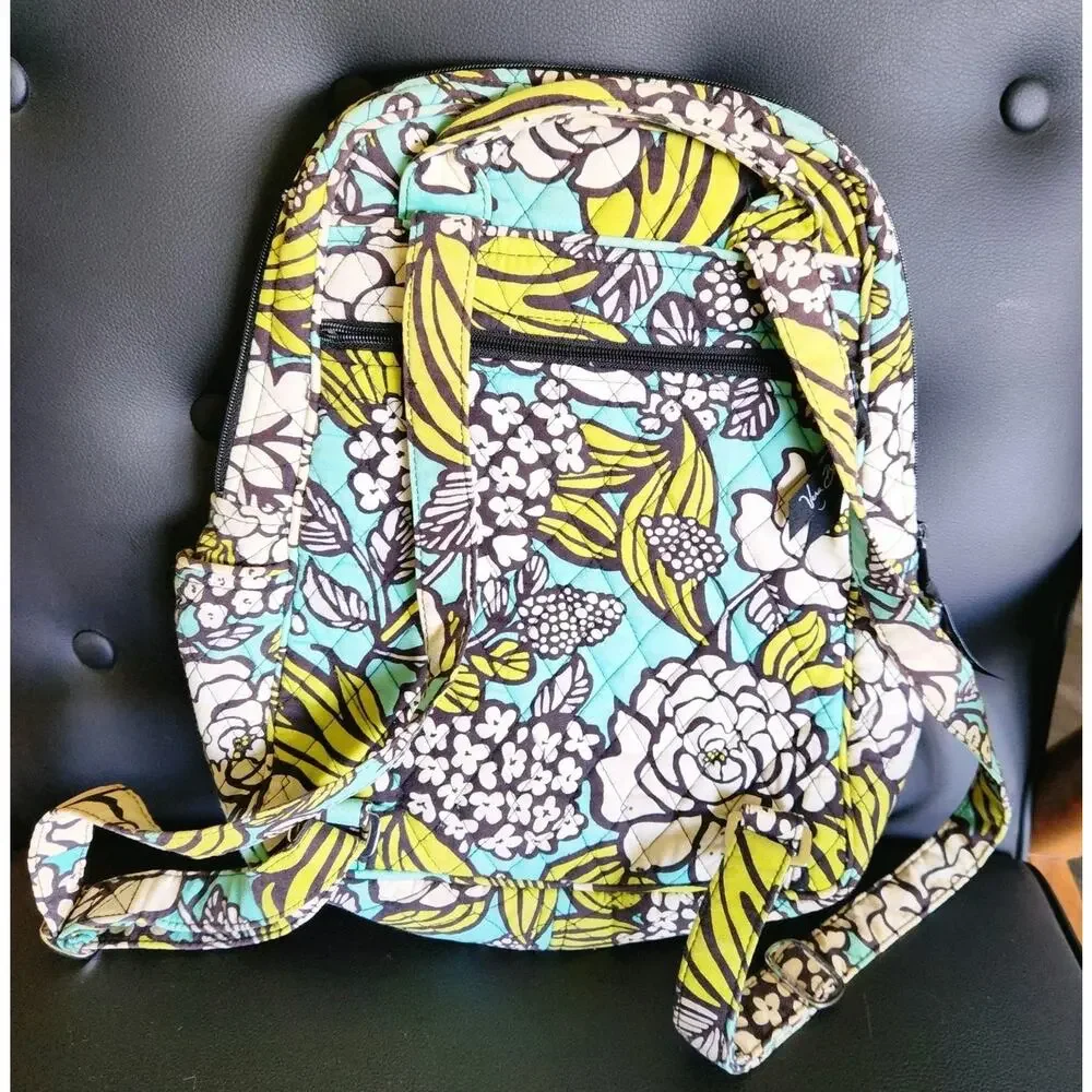 Vera Bradley BACKPACK Bookbag ISLAND BLOOMS Shoulder Bag School Travel Work EUC!